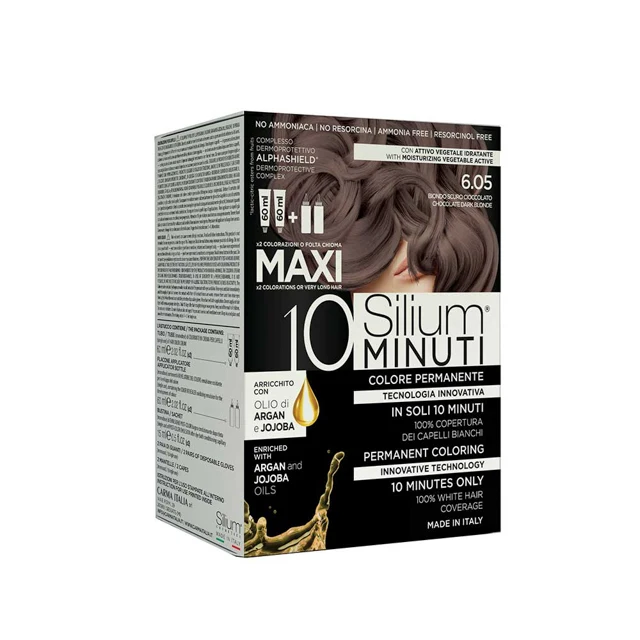 Made in Italy maxi 10 minutes ammonia free chocolate dark blond permanent hair cream dye color kit