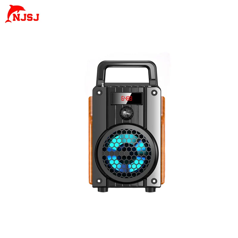 Bluetooth-Колонка NJSJ для домашнего кинотеатра Портативная Беспроводная колонка дома и улицы
