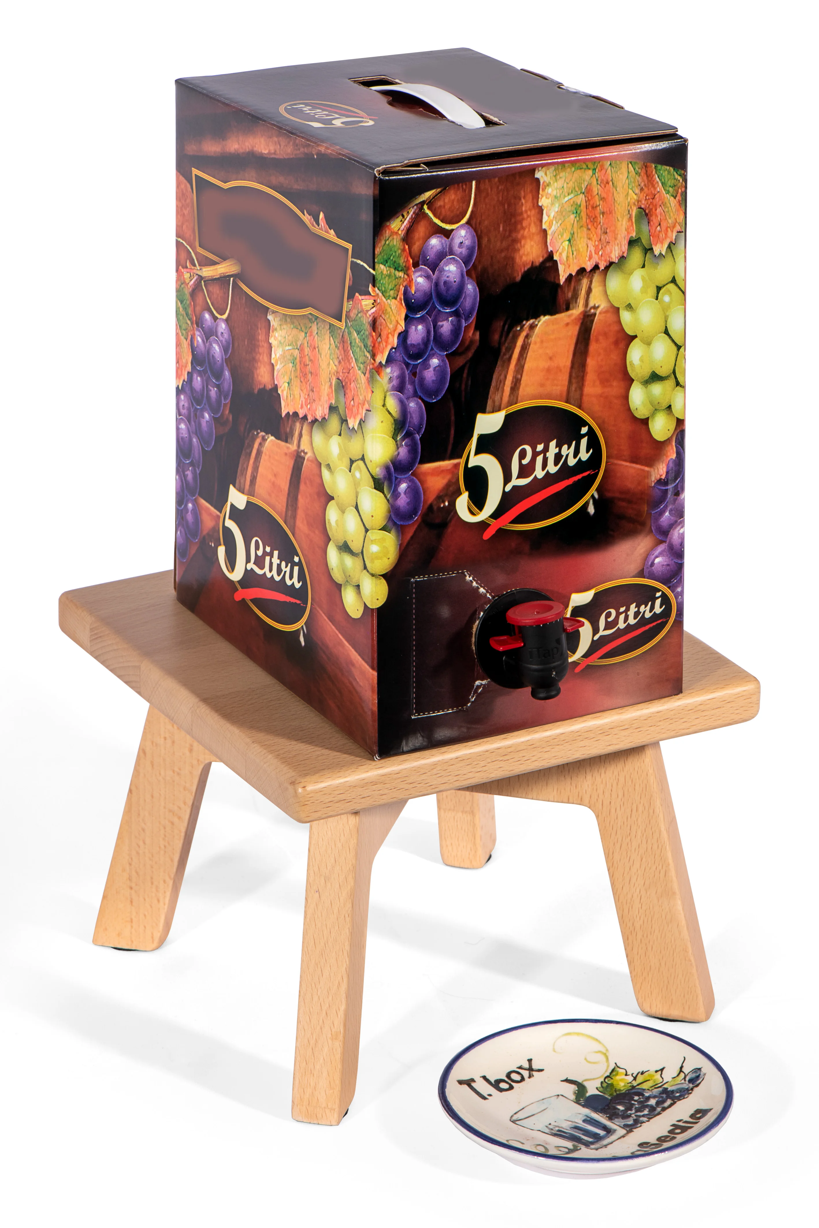 T-BOX FOLDING WOODEN STOOL