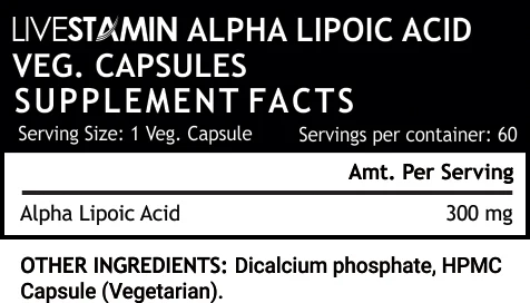 Alpha Lipoic Acid Powder Capsules 300mg Antioxidant Pill Premium Pharmaceutical Grade Supplement Manufacturer OEM Bulk GMP ISO