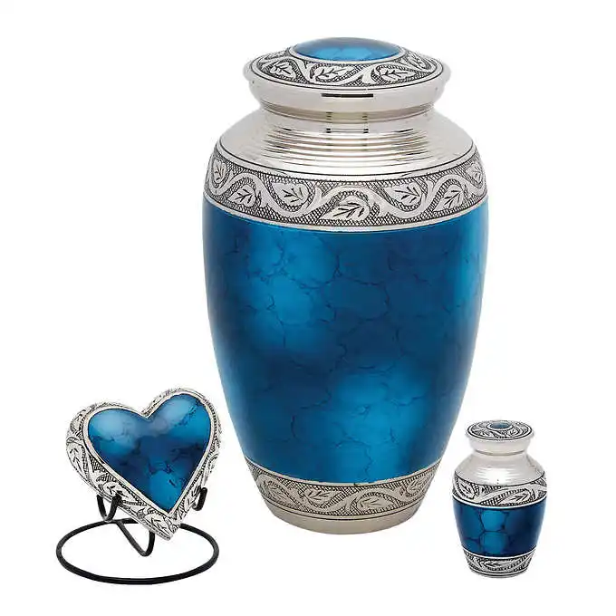 GOLD HEART CREMATION URN FOR CREMATION USE