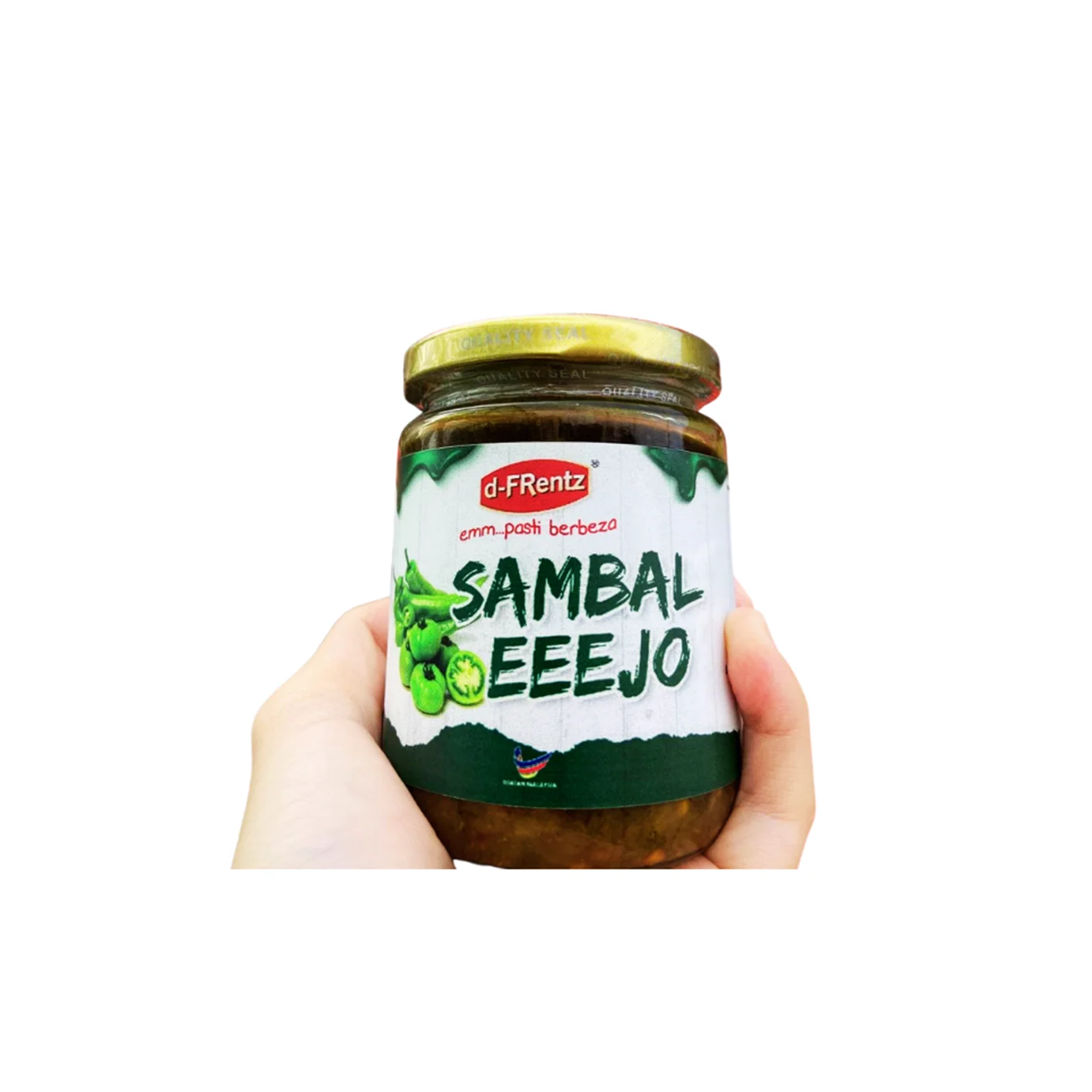 Delicious Dipping Sauce Sambal Eeejo Green Chili Shrimp Paste 185GM Per Jar Delicious in Chicken Wraps and Burger