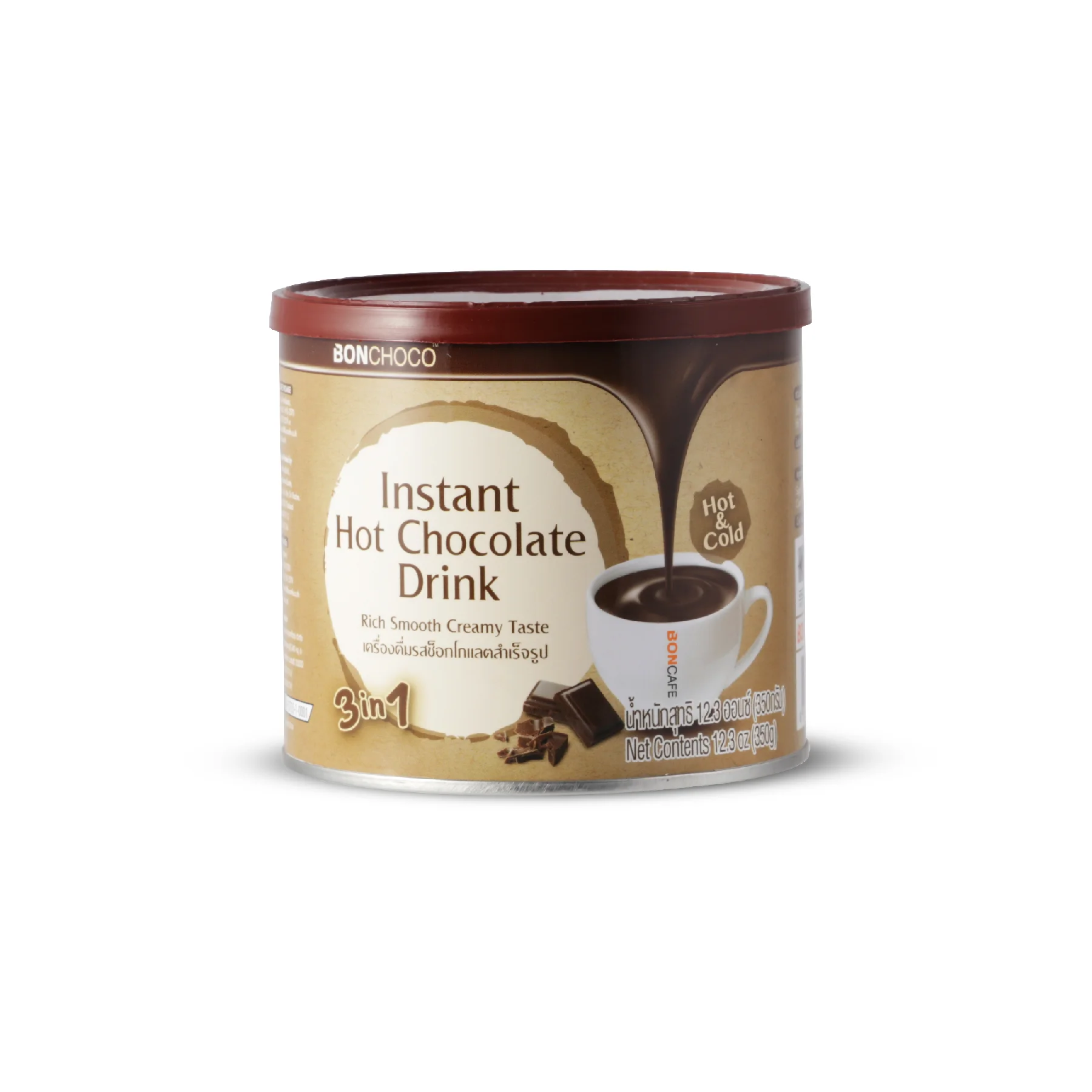 Таиланд происхождения 350g Богатый гладкую кремовая вкус bonchoco 3-в-1 напитки быстрого приготовления Шоколадный микс