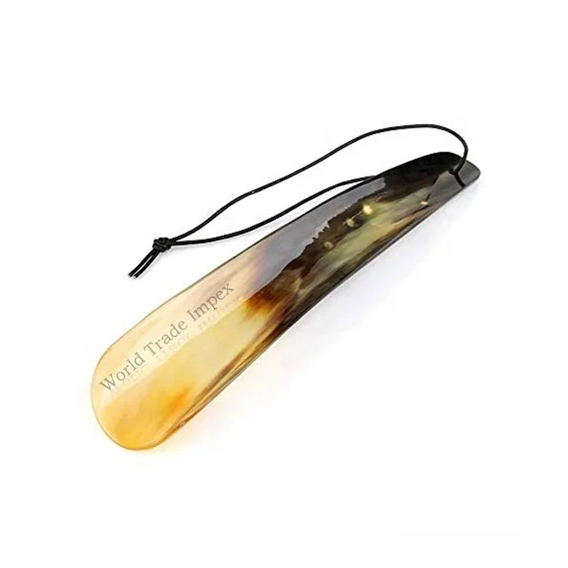 
Hot sale long ox horn shoe horn custom shoehorn for convenient wearing shoes 