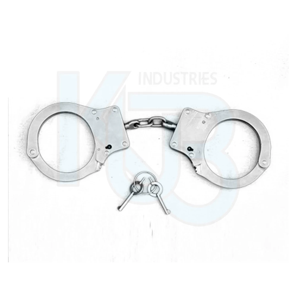 Custom Stainless metal Fetters Shackles hand cuffs police military handcuffs