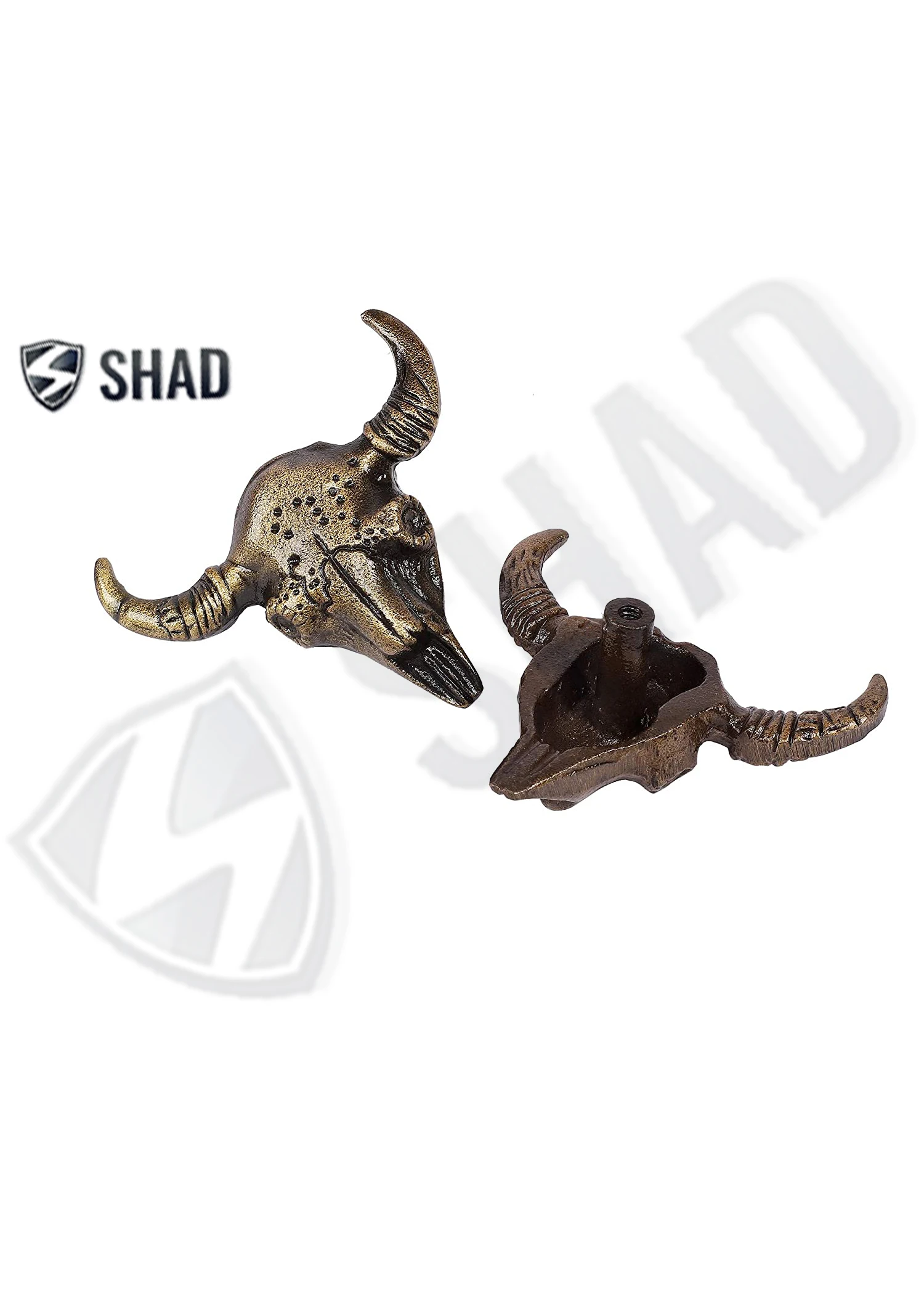 Латунная ручка в стиле пост-модерн с черепом буйвола для шкафа выдвижного ящика и