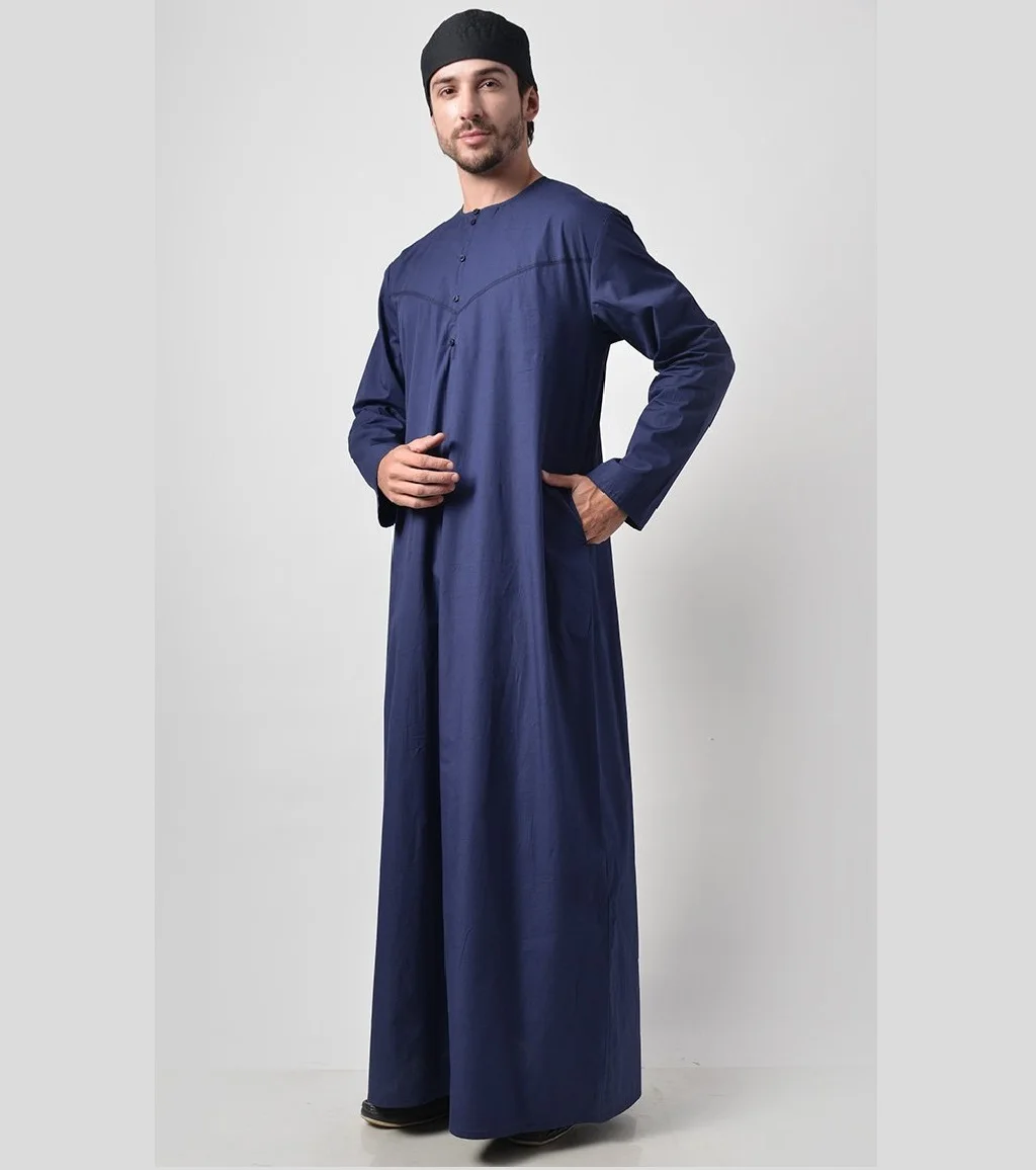 Wholesale Jubbah Islamic clothing Saudi arabic Daffah thobe for Muslim men
