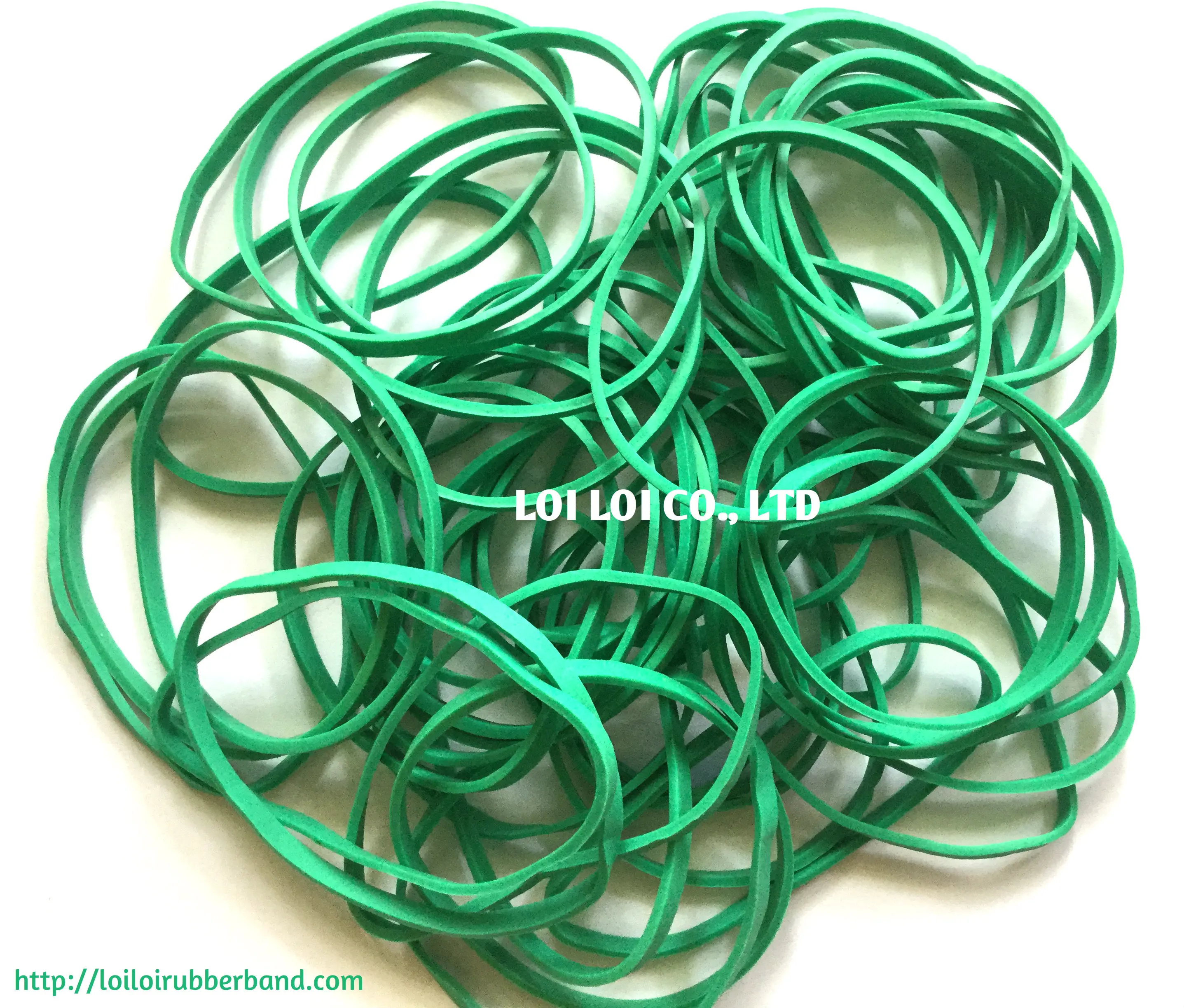 Quality Environmental Protection Natural Green rubber band made from 100% Vietnam Natural rubber high quality