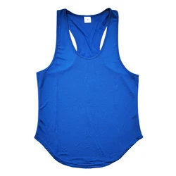 Drop shipping mesh polyester athletic wear gym stringer vest mens bodybuilding fitness tank tops