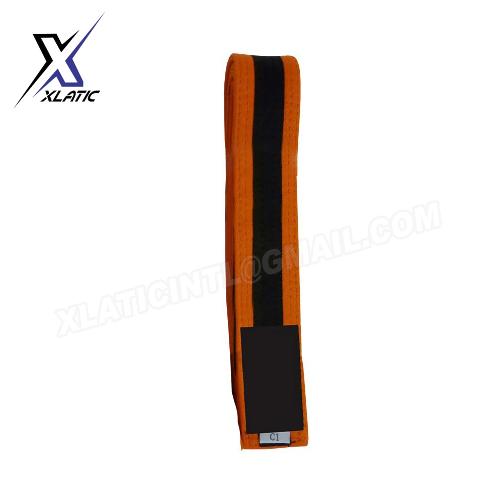 Hot sale custom designs with logo  multicolor martial arts black belt taekwondo judo karate belts