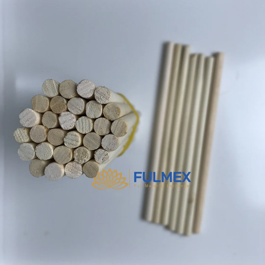 Оптовая продажа из Вьетнама круглые деревянные палочки упаковочная машина для мороженого высококачественные гладкие яркие и полированные