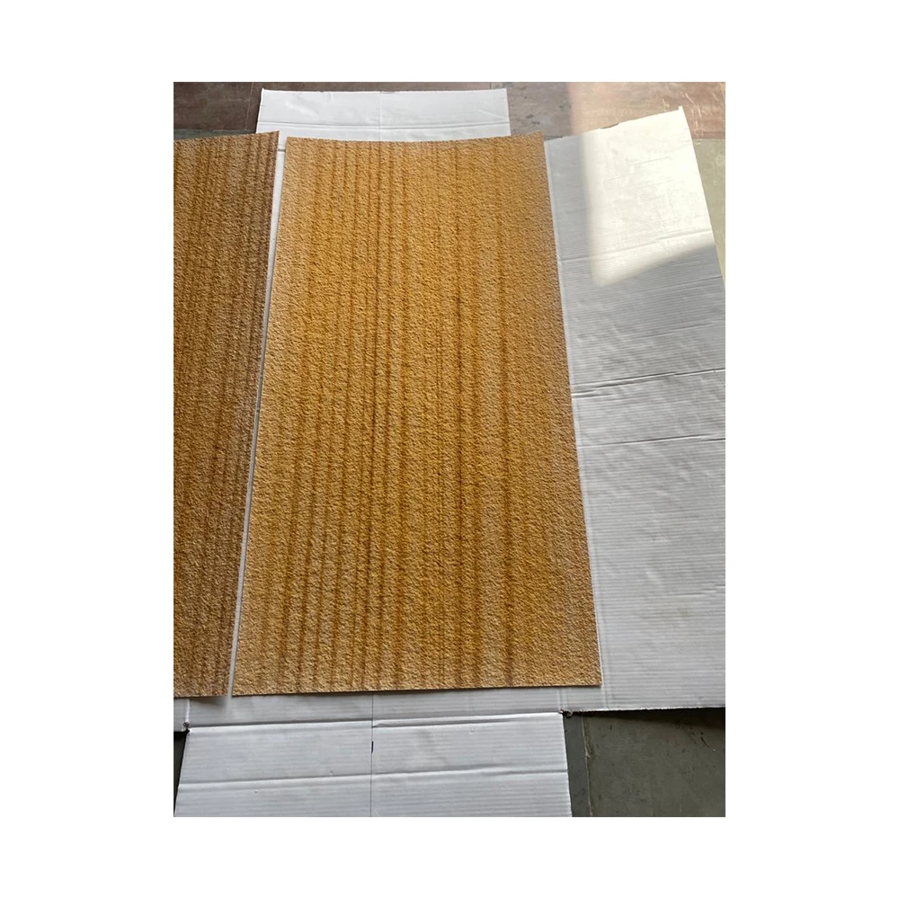 Export Quality Natural Golden Teakwood Sandstone Tiles & Slabs For Home Decor For Sale At Bulk Order - Stone Field India