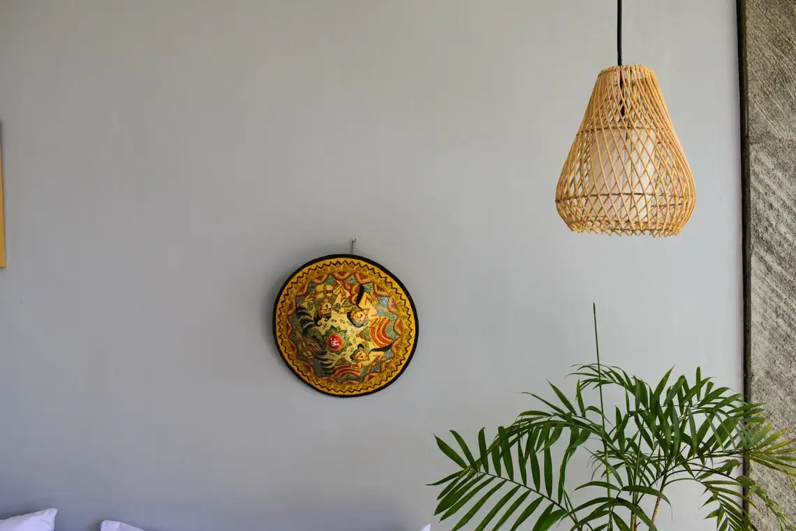 Лидер продаж плетеная бамбуковая лампа ручной работы деревенский подвесной светильник люстра из натурального ротанга в стиле бохо