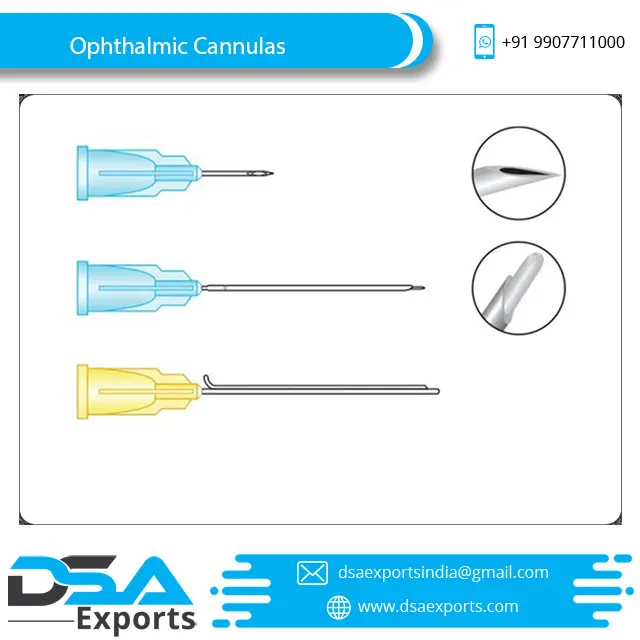 Top Quality Sterilized Ophthalmic Curved Sub Tenon Anesthesia Cannula Surgical Cannula At Best Price