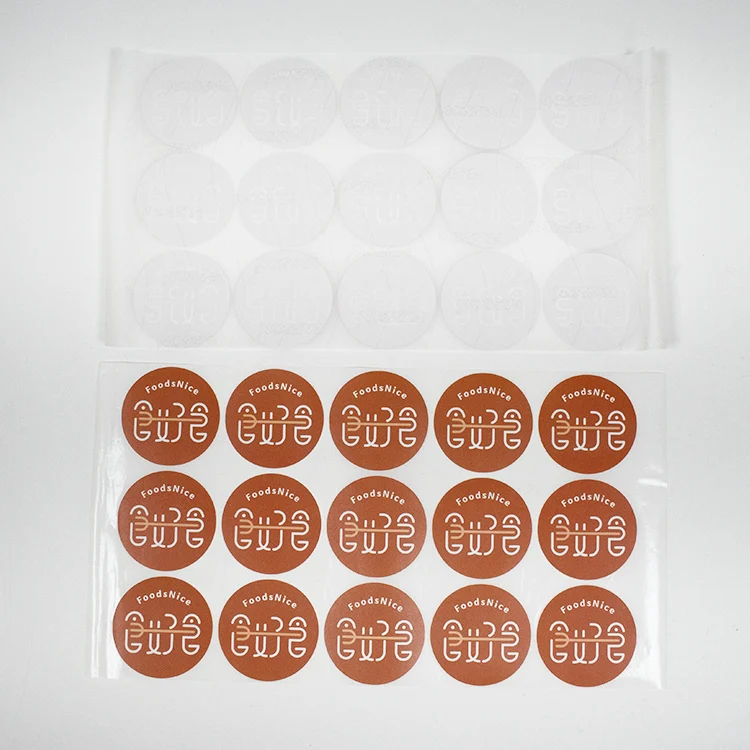 5.5 x 5.5 cm Sticker Waterproof Matte Lamination coated paper sticker print your logo