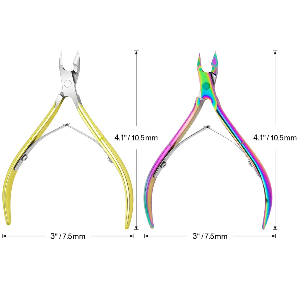 Premium Quality Super Sharp Podiatry Tools Cuticle Remover Cutter Professional Stainless Steel Ingrown Nail Cuticle Nipper