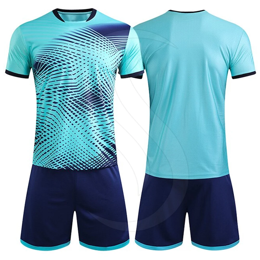 Latest Design Custom Sublimated Breathable Plain Soccer Uniform