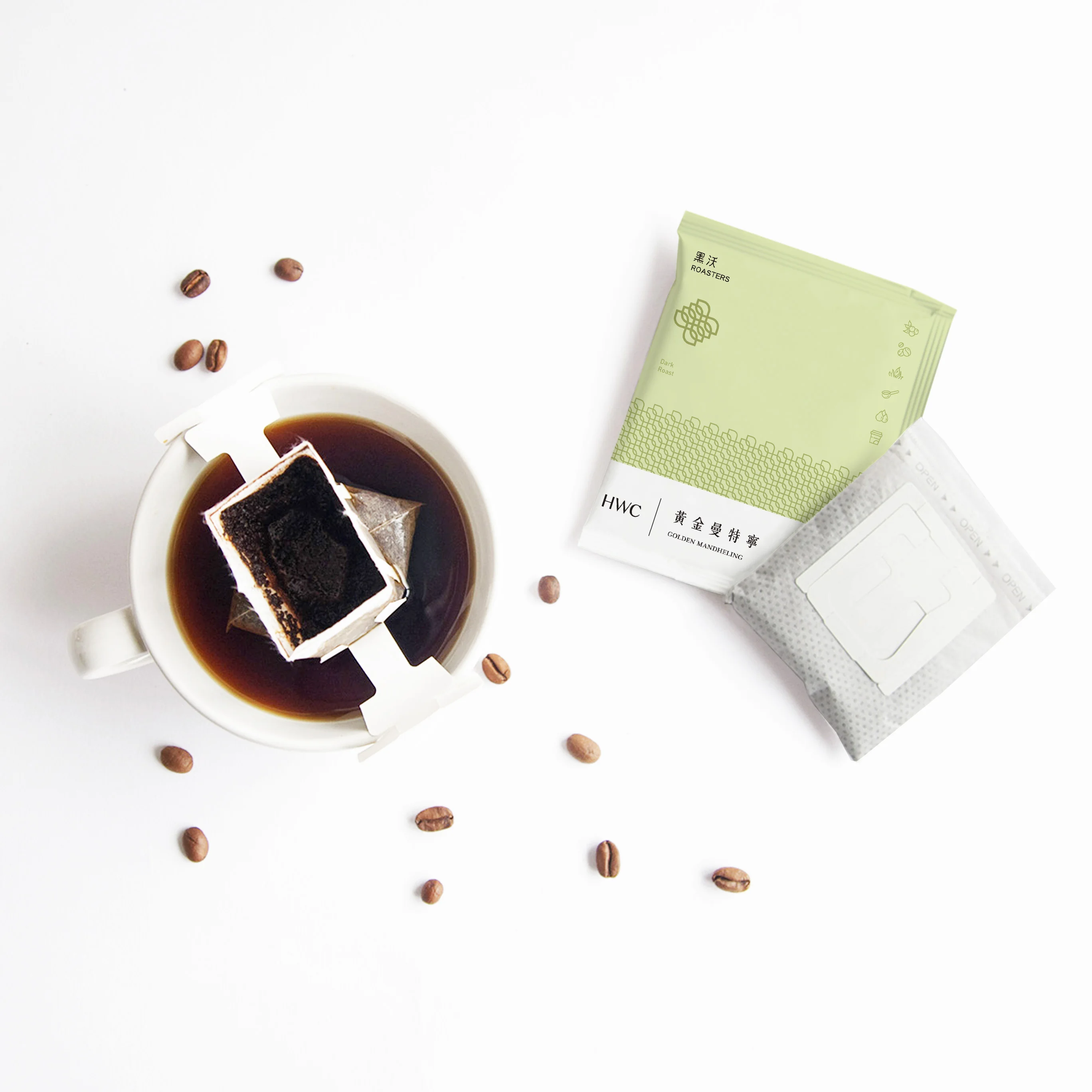 Готово к отправке, лидер продаж синий горы и Mocha & mandheling капельницу молотый кофе комплект для детей в возрасте от 9 шт./кор.