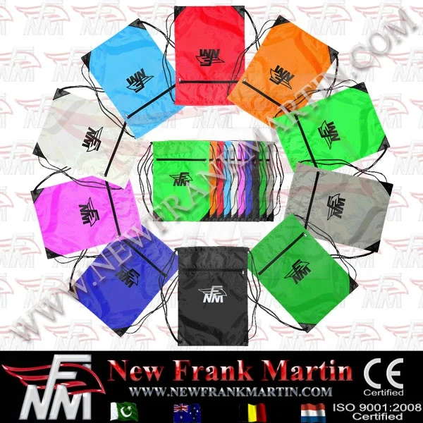 NFM Gym Workout Drawstring Bag Rucksack Boxing Fitness Yoga Sports School Swimming BJJ Jiu Jitsu Carry Sack OEMODM Custom Design