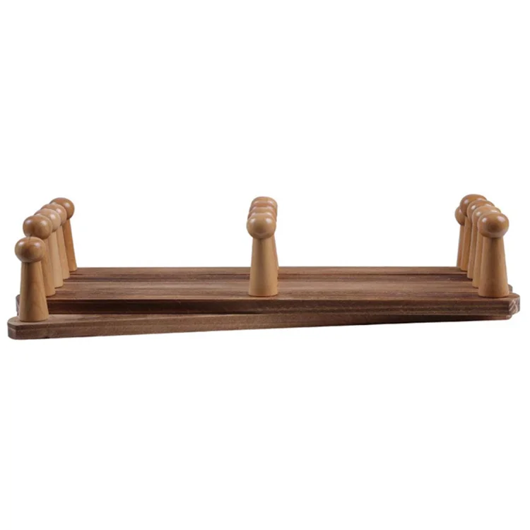 Multi Purpose Wooden Expandable Wall Mounted Telescopic Coat Rack