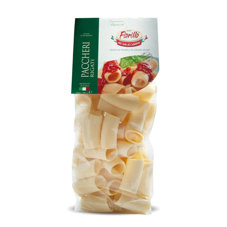 high quality artisan handmade pasta paccheri rigate  Pastificio Fiorillo  500gr