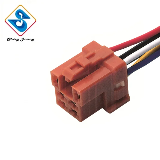 Customized Auto Relay 6 Pin Female Connector Wire Harness Relay Regulator Connector