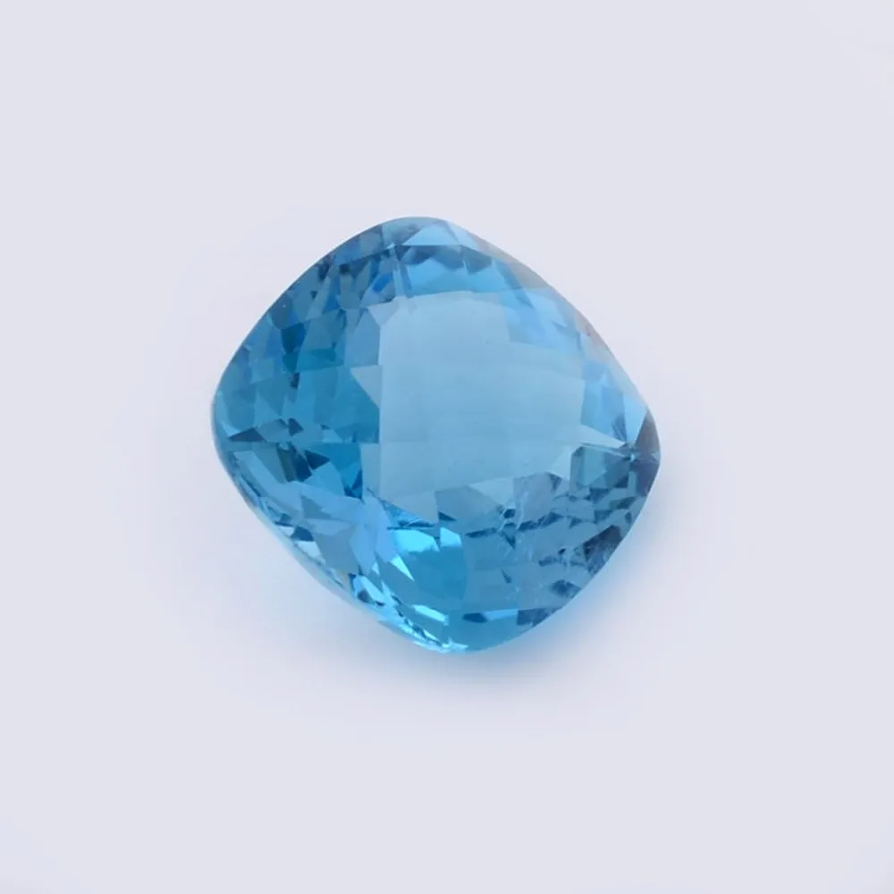 Natural Sky Blue Topaz Gemstone Customized Cushion Normal Cut Loose Wholesale Gemstone Semiprecious Top Quality