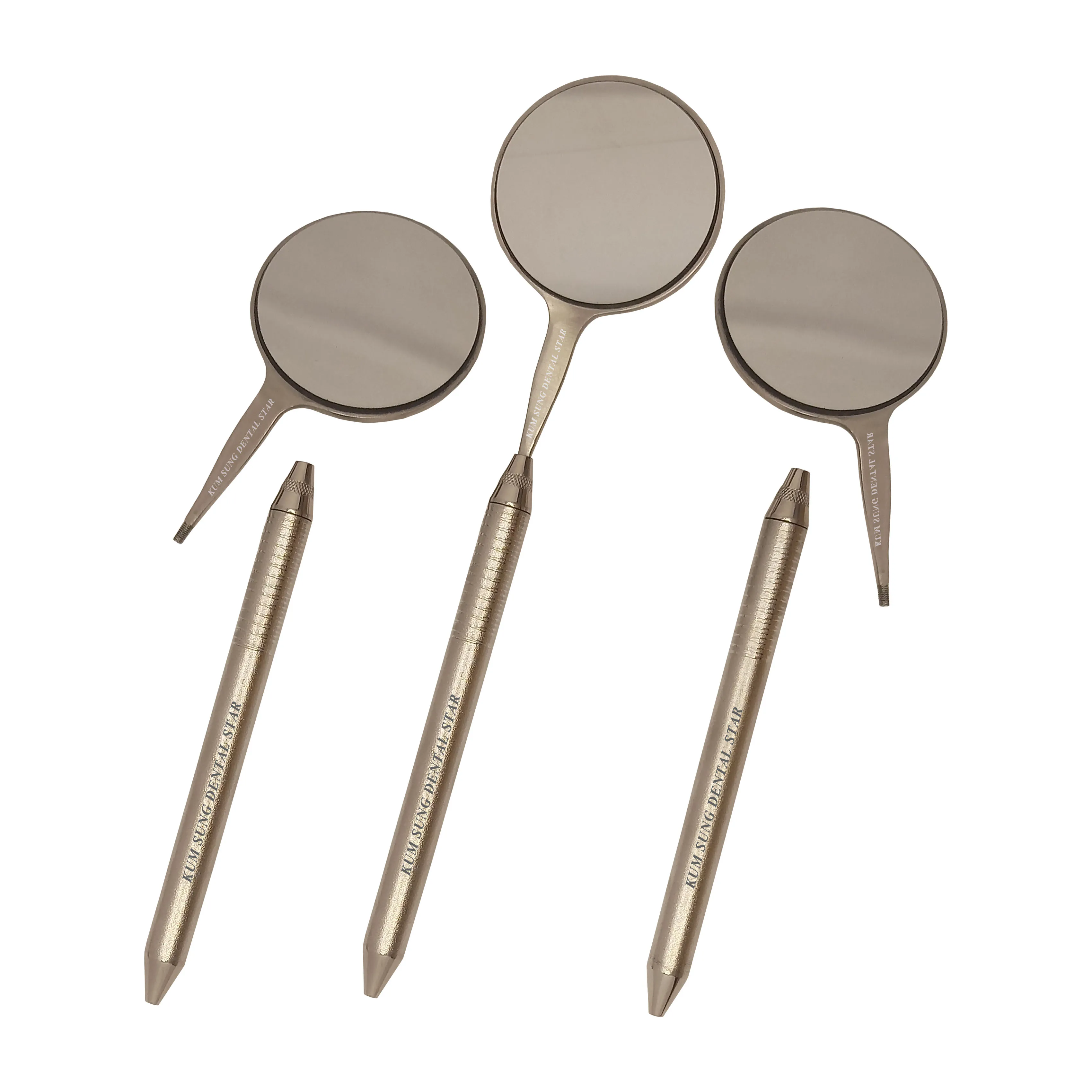 Wholesale High Quality Double Side, DENTAL ORAL PHOTO MIRROR, ROUND 2 INCHES DIA, Orthodontic Photographic Mirror Rhodium Coated