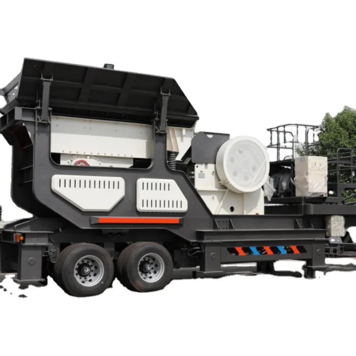 Колумбия низкая цена HX938F1210 колесная передвижная дробильная установка комбинированная ударная дробилка с экраном для первичного дробления