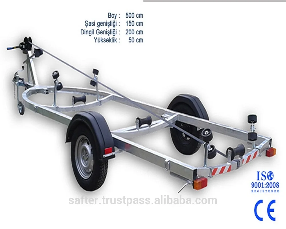 POWERFUL GALVANIZED STEEL BOAT TRAILER