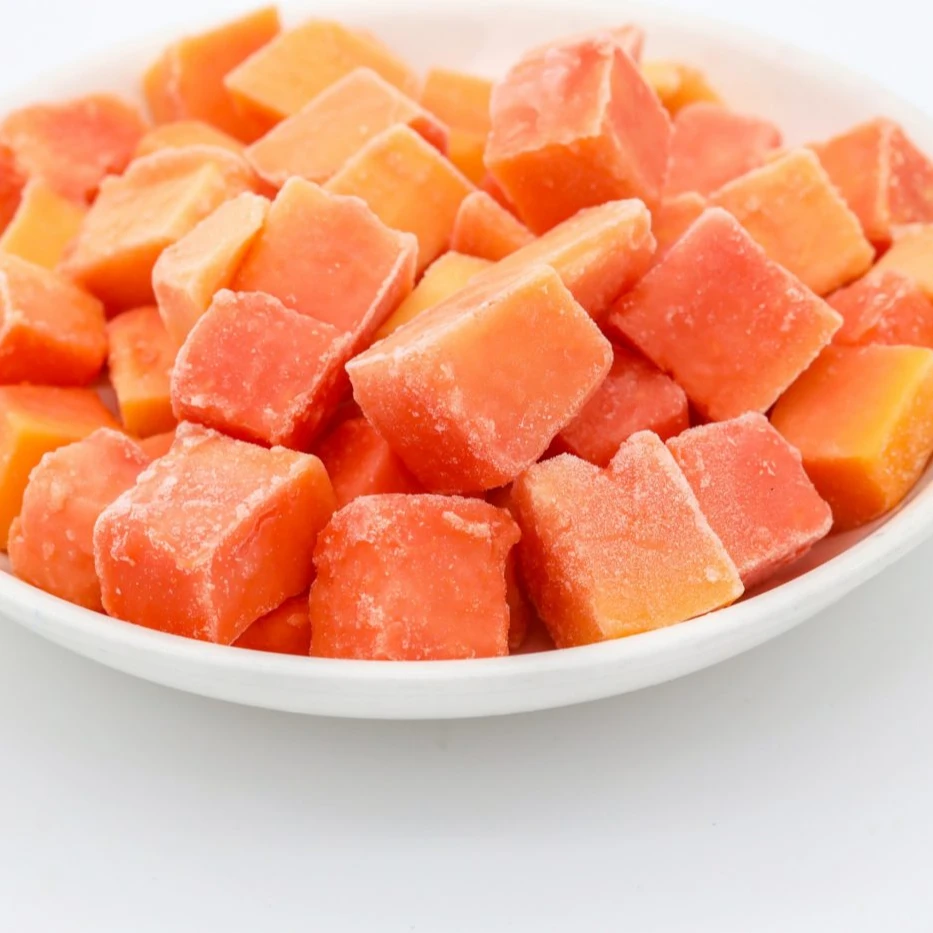 2024 Best Price Frozen Diced Papaya Chunk From VietNam Pric- Whatsapp 0084 989 322 607