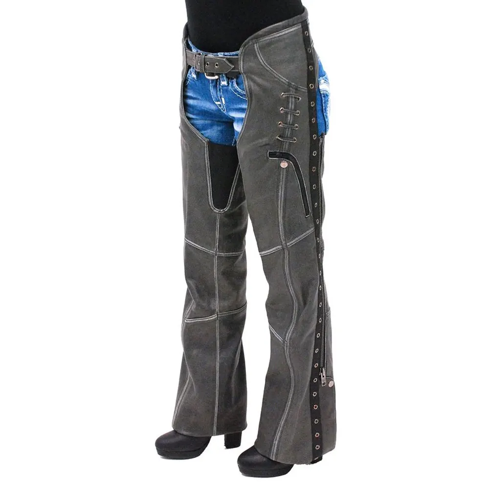 
Pakistan Made Low Prize Black Leather Chaps Motorcycle Riding Chaps Size 5XL / Best Sale price In Pakistan horse Full Chaps 