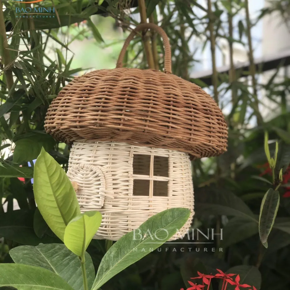 Wholesales cheapest rattan mushroom for home decoration from Vietnam