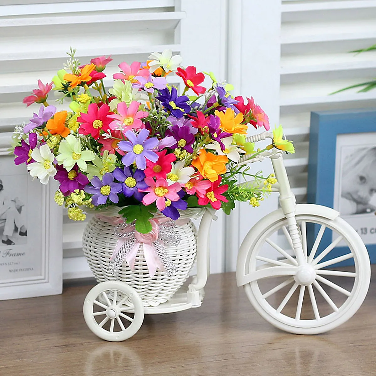 Home Decor/ Bicycle Flower Basket