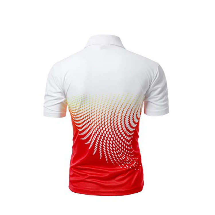 Wholesale 2022 Digital sublimation printing quick dry activewear new design man sport polo t shirts high quality customized