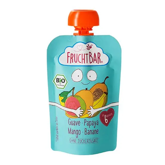 
Fruchtbar Organic puree Guava-Papaya-Mango-Banana baby food porridge 100g 