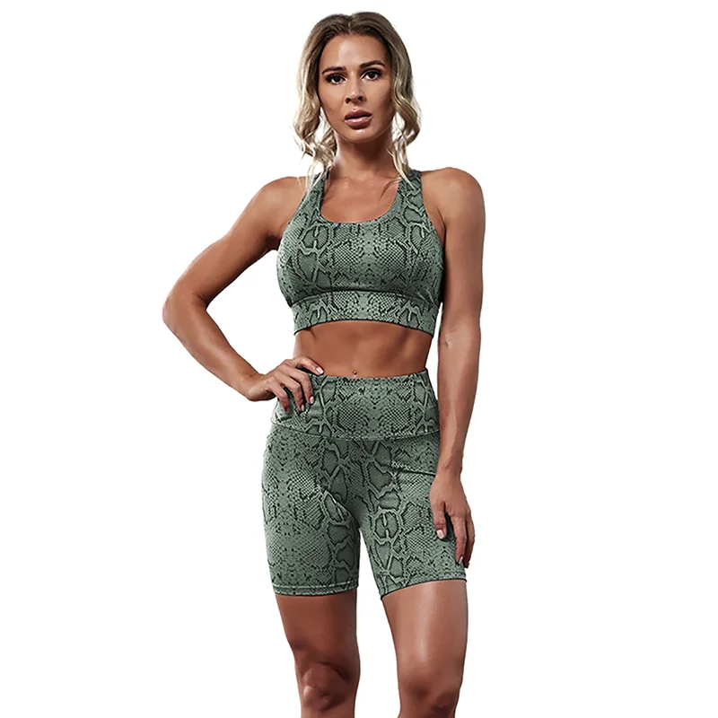  Женский спортивный комплект для йоги индивидуальный сублимационный бюстгальтер и шорты тренажерного зала фитнеса короткие леггинсы