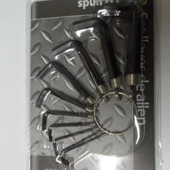 10PC blister card/double gun inner hexagona