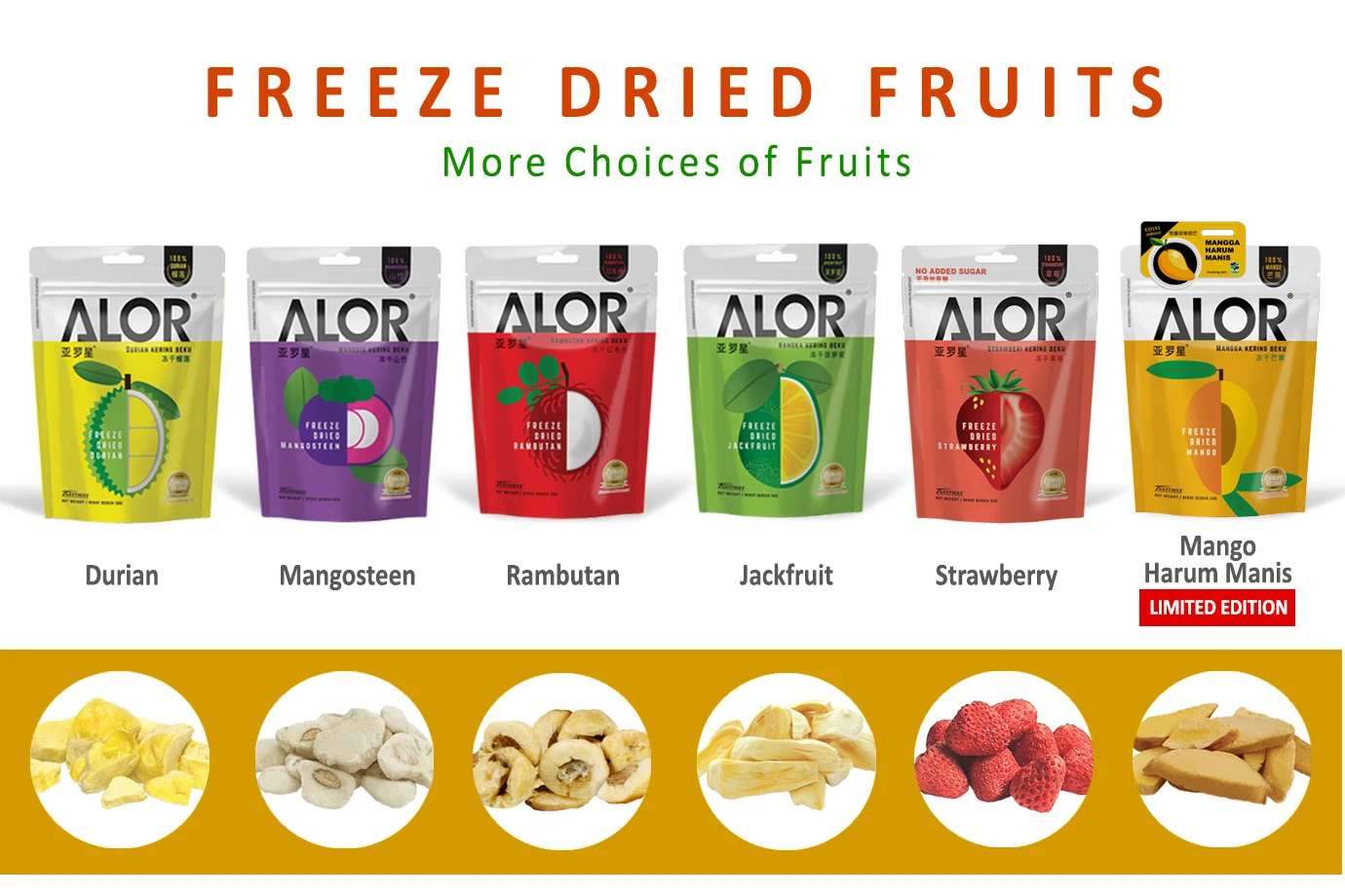 Kosher Certified Freeze Dried Mango