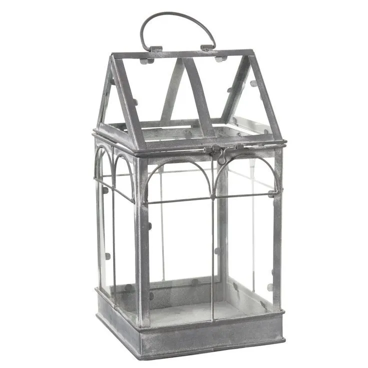 Whole sale floor stainless steel lantern with polish finishing with glass