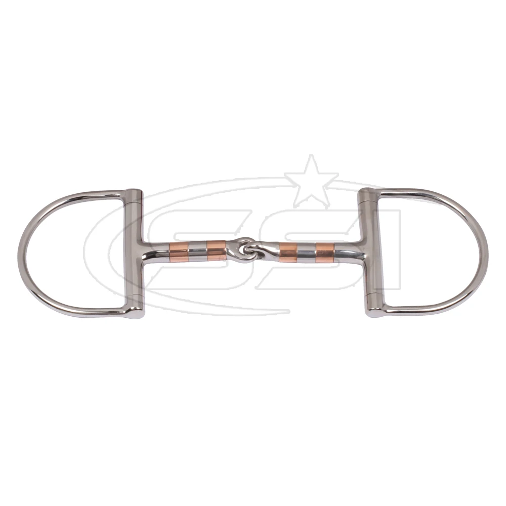 Stainless Steel  Horse Bits German Steel Horse Equipment D Shaped Blue Bit