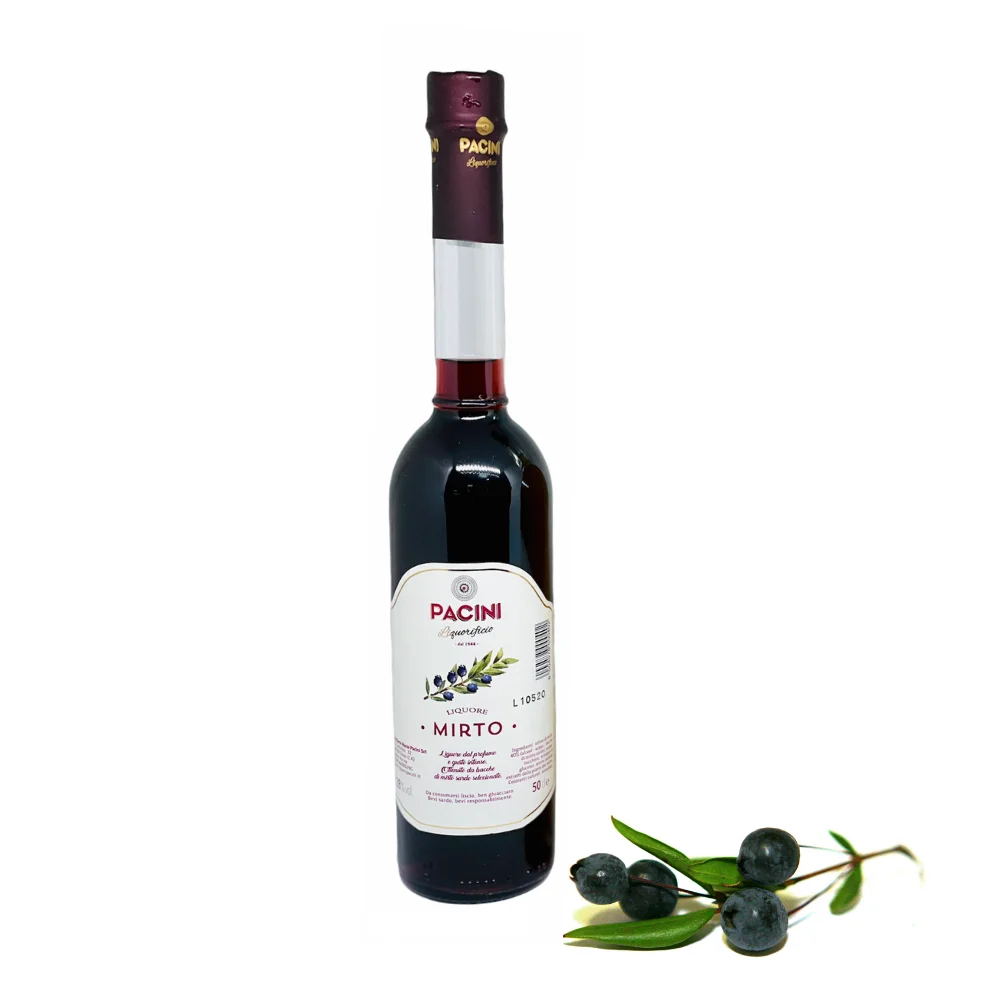 Высококачественный Итальянский ликер PACINI 50 cl красный Миртл с сардинскими ягодами дикой для