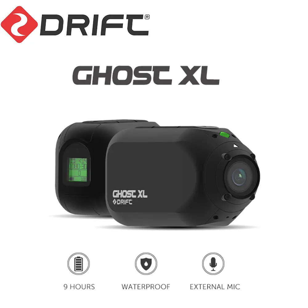  Экшн-камера Drift Ghost XL водонепроницаемая IPX7 1080P 8 часов работы от