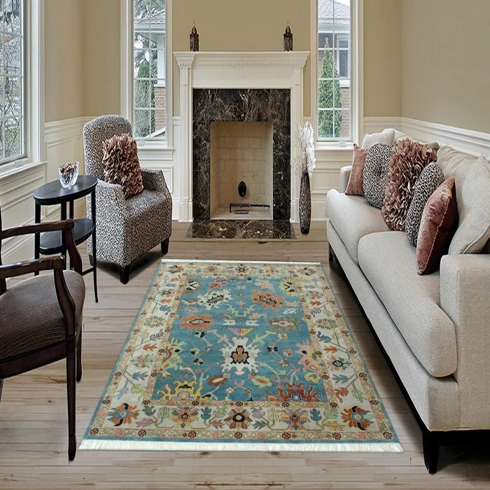  Индийский дешевый низкий минимальный заказ от производителя Oshak новый красочный дизайн Винтажный персидский турецкий узлы ручной вязки современный ковер Oushak