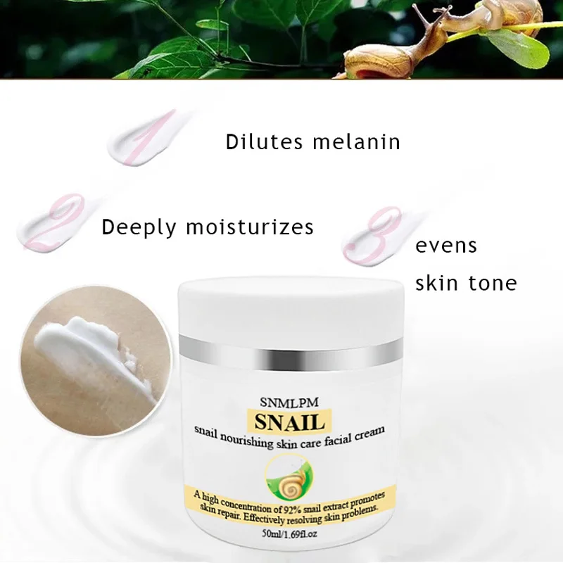 XBY 100% 30Ml Natural Moisturizing Nourishing Repairing Pure Lightening Anti Acne Snail Repair Cream For Face