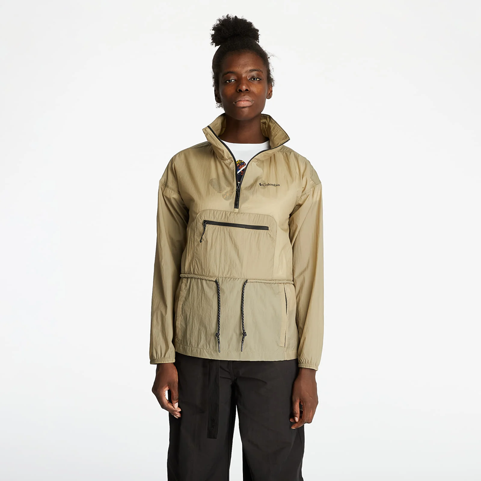 New Style Fully Customize Hooded Anorak Jacket Men Silk Shell for Winter Custom Brand Regular Clothing Length Wool Silk Casual