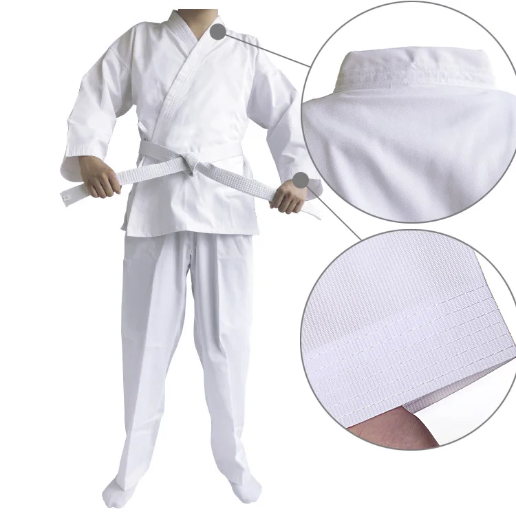 Wholesale Karate GI Uniform Kimono Karate Suit 100% Canvas Fabric Customize Unisex OEM