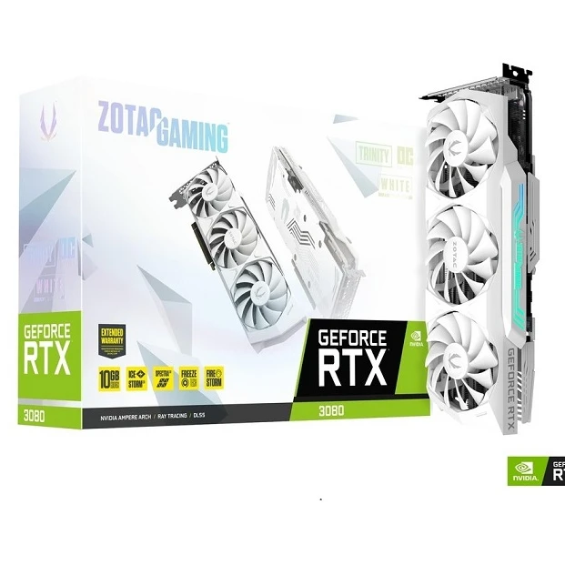 Zotac Trinity OC White Edition Palit GeForce RTX 3090 GameRock 24GB OC GPU NED3090H19SB-1021G видеокарты