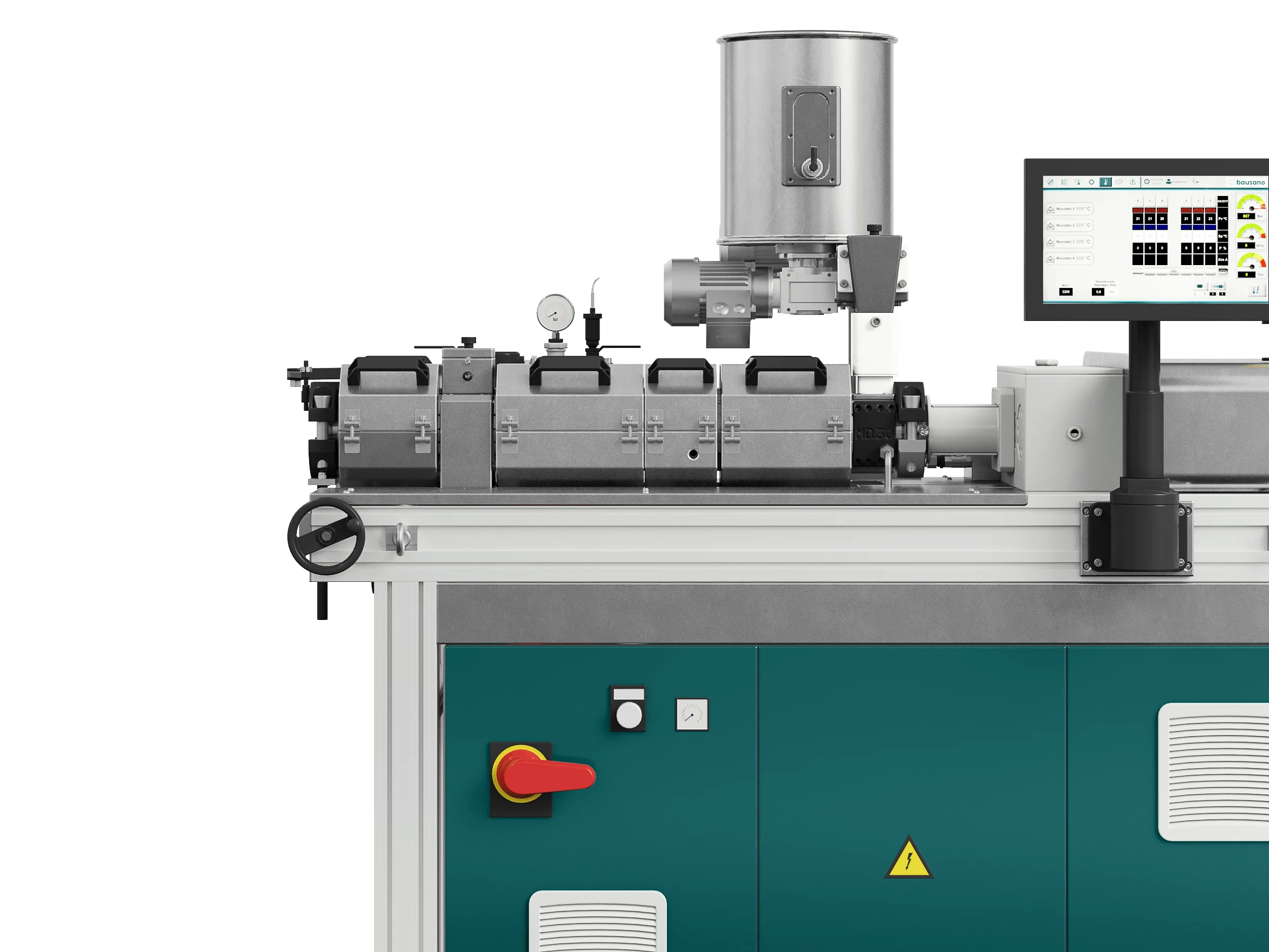 Bausano Laboratory Test Twin Screw Extruder MD 30:19 for material testing