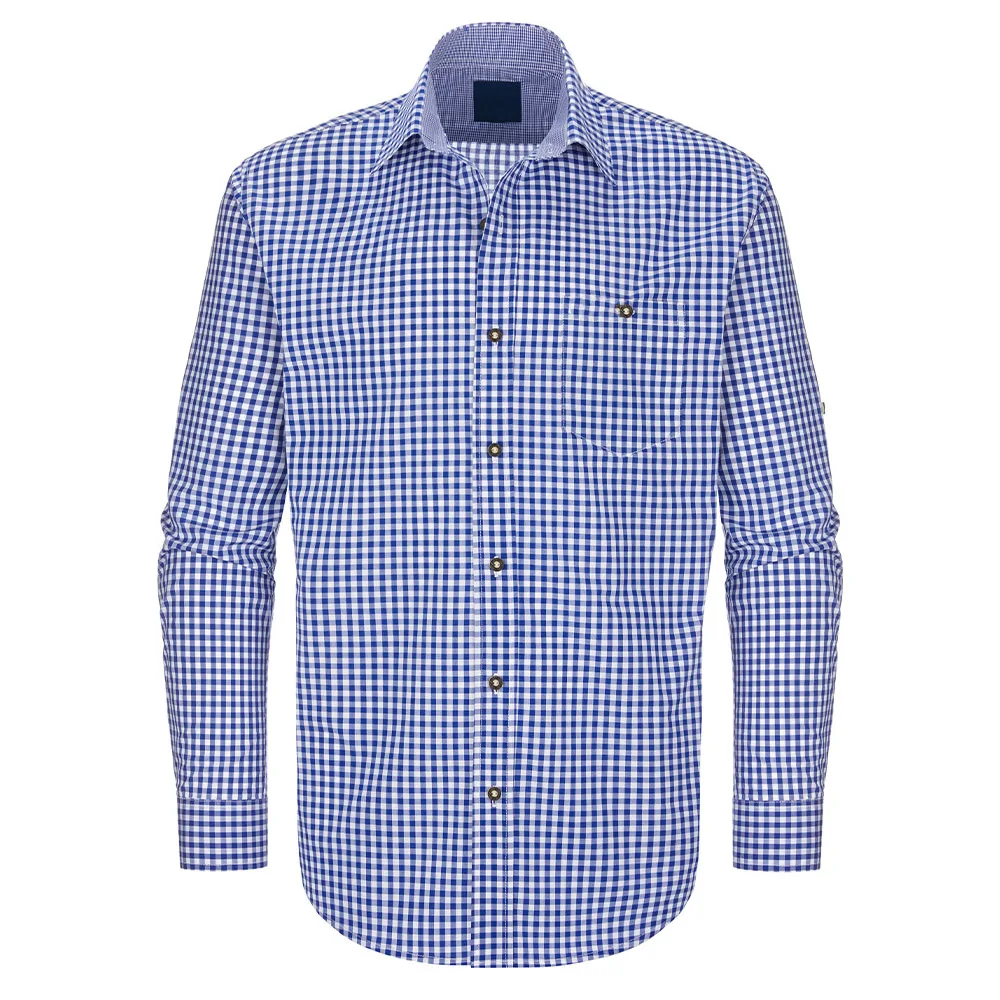 Mandarin Collar Long Sleeve Shirt, German Bavarian Oktoberfest Shirts, Cotton Inner Long Sleeve T Shirt